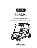 Club Car DS Golf Car Owner'S Manual preview