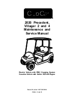 Preview for 1 page of Club Car DS Villager 4 Maintenance And Service Manual