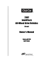 Club Car IntelliTach Carryall 295 Owner'S Manual preview