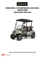 Preview for 1 page of Club Car Onward HP 2-Passenger Electric Operator'S Manual