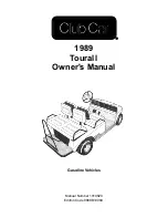 Preview for 1 page of Club Car Tourall 1989 Owner'S Manual