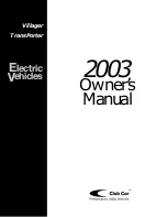 Preview for 1 page of Club Car TransPorter Owner'S Manual