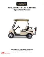 Club Car VILLAGER 2+2 LSV Operator'S Manual preview