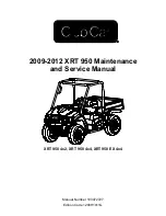 Preview for 1 page of Club Car XRT 950 2009 Maintenance And Service Manual