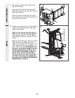 Предварительный просмотр 21 страницы Club Weider 16.6ST WESY49200 User Manual