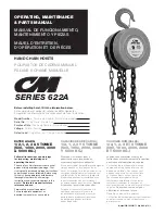 Preview for 1 page of CM 2208A Operating, Maintenance & Parts Manual