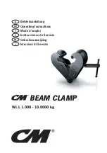 CM BEAM CLAMP Operating Instructions Manual предпросмотр