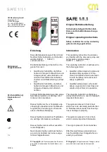 Preview for 1 page of CM SAFE 1 Original Operating Instructions