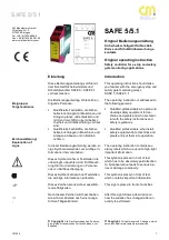 CM SAFE 5 Original Operating Instruction preview