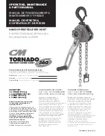 CM Tornado 360 Operating, Maintenance And Parts Manual preview