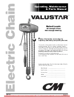 Предварительный просмотр 1 страницы CM Valustar 2401 Operation Manualr