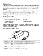 Preview for 2 page of CM3-Computer USB 2.0 Fax Modem User Manual