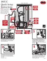 Предварительный просмотр 1 страницы CMA Dishmachines 180UC Quick Setup Instructions