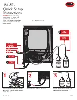 Предварительный просмотр 1 страницы CMA Dishmachines 181-VL Quick Setup Instructions