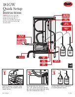 Предварительный просмотр 1 страницы CMA Dishmachines 181GW Quick Setup Instructions