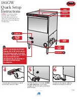 Предварительный просмотр 2 страницы CMA Dishmachines 181GW Quick Setup Instructions