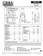 Предварительный просмотр 2 страницы CMA Dishmachines CMA-180 TALL Specifications