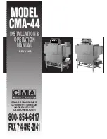 Предварительный просмотр 1 страницы CMA Dishmachines CMA-44 H.T. Installation & Operation Manual