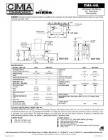 Preview for 2 page of CMA Dishmachines CMA-44L Specifications