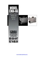 Предварительный просмотр 1 страницы CMA Dishmachines CMA-66 L.T. Installation & Operation Manual