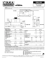 Предварительный просмотр 2 страницы CMA Dishmachines CMA-66L Specifications