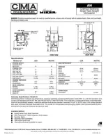 Предварительный просмотр 2 страницы CMA Dishmachines CMA-AH Specifications