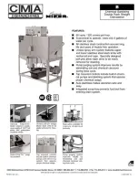 Предварительный просмотр 1 страницы CMA Dishmachines CMA-B Specifications