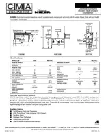 Предварительный просмотр 2 страницы CMA Dishmachines CMA-B Specifications