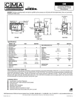 Предварительный просмотр 2 страницы CMA Dishmachines CMA-CB Specifications