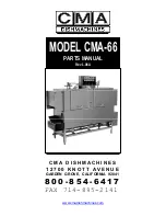 CMA Dishmachines CMA DISHMACHINE Parts Manual предпросмотр