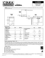 Preview for 2 page of CMA Dishmachines CMA-L-1X-16 Specifications