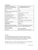 Preview for 4 page of CMA Dishmachines DIFFERENTIAL
VOLTAGE SENSOR 0210I User Manual