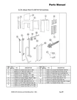 Предварительный просмотр 49 страницы CMA Dishmachines EST-44 Service And Parts Manual