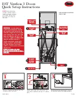 CMA Dishmachines EST VENTLESS Quick Setup Instructions предпросмотр