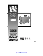 CMA Dishmachines EST66 H.T. Installation & Operation Manual preview