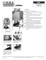 CMA Dishmachines EVA-AH-T Specifications предпросмотр