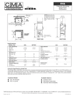 Предварительный просмотр 2 страницы CMA Dishmachines EVA-AH-T Specifications