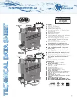 Предварительный просмотр 1 страницы CMA Dishmachines First Chemical EST- 44 Quick Setup Instructions