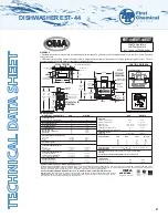 Предварительный просмотр 2 страницы CMA Dishmachines First Chemical EST- 44 Quick Setup Instructions