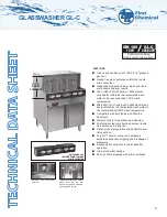 CMA Dishmachines GW-100 Technical Data Sheet предпросмотр