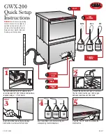 Предварительный просмотр 1 страницы CMA Dishmachines GWX-200 Quick Setup Instructions