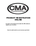 Предварительный просмотр 2 страницы CMA Dishmachines H-1X Installation & Operation Manual