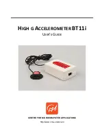 Предварительный просмотр 1 страницы CMA Dishmachines HIGHG ACCELEROMETER BT11i User Manual