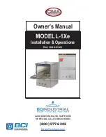 CMA Dishmachines L-1Xe Owner'S Manual предпросмотр