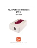 CMA Dishmachines RELATIVE HUMIDITY SENSOR BT72i User Manual preview