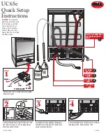 CMA Dishmachines UC65e Quick Setup Instructions preview