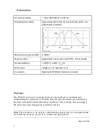 Предварительный просмотр 4 страницы CMA Dishmachines UVA SENSOR 0388 User Manual