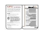 Preview for 2 page of CMC Rescue MPD 333000 User Manual