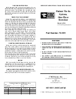 CMC Rescue Patient Tie-In System Manual preview