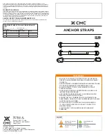 Preview for 1 page of CMC ANCHOR STRAPS Quick Start Manual